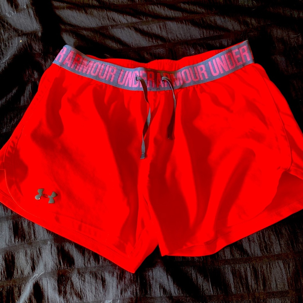 Under Armour Neon Coral Shorts